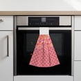 thumbnail image 6 of Zufioo Chocolate with Flowing Cream Print Coral Fleece Velcro Hand Towel, Hangable Absorbent Hand Towel, Suitable for Kitchen, Bathroom Household Items, 6 of 7