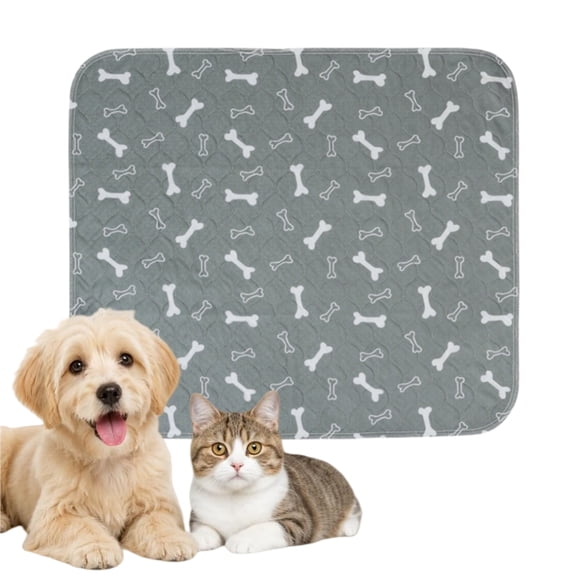 Washable Pee Pads for Dogs, Reusable Puppy Pads Washable for Dogs & Cats,Washable,Durable Leak-Proof & Anti-Slip Pet Training Pads for Home & Trave, Floors, Beds, Couches, Carpets,Gray,S