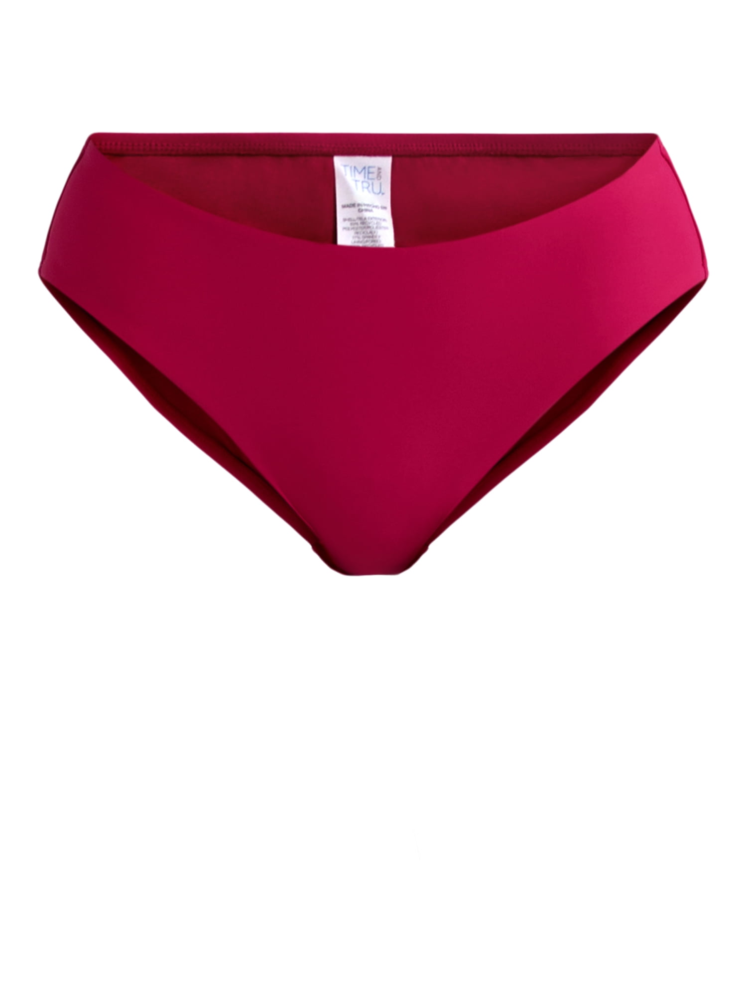 Time and Tru Women's and Women's Plus Classic Bikini Bottoms, Sizes S-3X