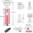thumbnail image 1 of Depilación para mujer, afeitadora impermeable para mujer, recargable, con carga Usb, 5 en 1, recortadora de cejas y nariz, 1 of 2