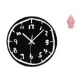thumbnail image 1 of Reloj de pared silencioso, decorativo, moderno, de cerámica, con forma de tarro de jengibre, acrílico, con y número, ideal para hoteles., 1 of 8
