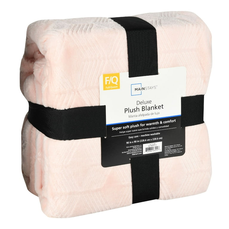 Mainstays Deluxe Plush Blanket 1 Each Walmart