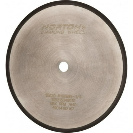 

Norton 8 Diam x 5/8 Hole 120 Grit Surface Grinding Wheel Diamond Type 1A1R Coarse Grade