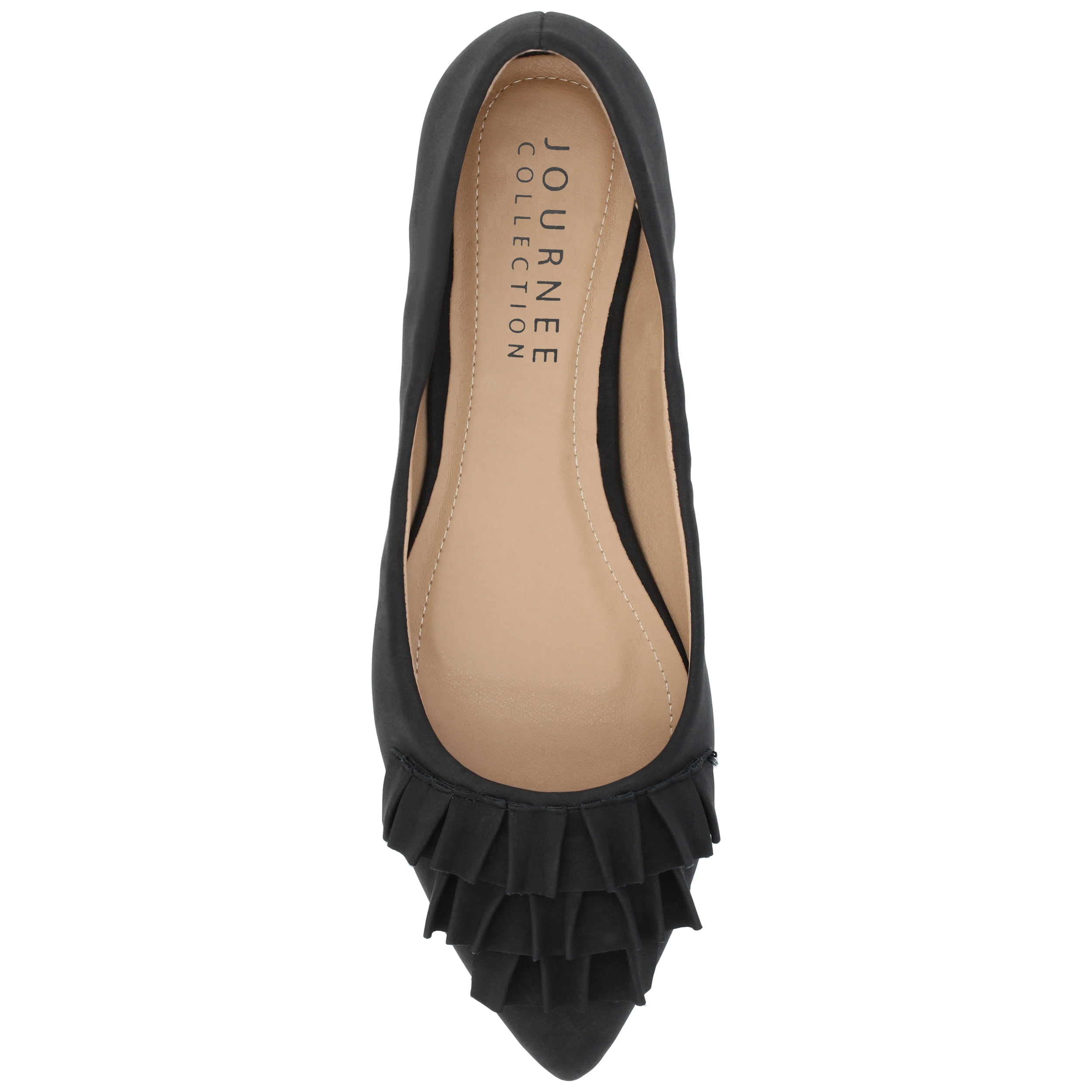Journee Womens Judy Slip On Pointed Toe Ballet Flats, Widths Available