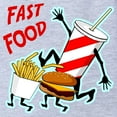 thumbnail image 2 of CafePress - FIN Running Fast Food - Cute Infant Baby Football Bodysuit, 2 of 3