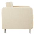 thumbnail image 3 of OSP Home Furnishings Pacific Armchair In Cream Fabric, 3 of 4