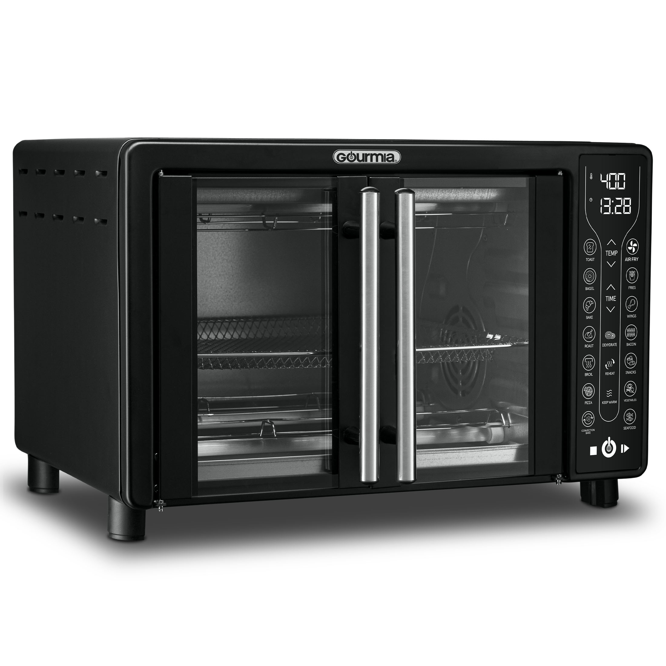 Gourmia Digital French Door Air Fryer Toaster Oven, Black - image 3 of 7