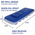 thumbnail image 5 of 2 Pack No Spill Ice Cube Trays with Lids, Blue, 14 Cubes Each, 5 of 7