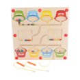 thumbnail image 5 of Laberinto magnético de números de colores, habilidad motora fina, paciencia, desarrollar rompecabezas de laberinto magnético de madera segura para educación de niños, 5 of 5