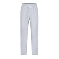 thumbnail image 4 of IUYRTFE Women Workwear Scrub Pants Elastic Waist Drawstring Cargo Trousers with Pockets for Healthcare Daily Wear, 4 of 7