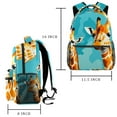 thumbnail image 2 of Lightweight Backpack Giraffe School Bag Travel Laptop Daypack for Men Women Casual Rucksack, 2 of 6