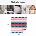 thumbnail image 5 of 4th of July Cloth Napkins, Independence Day Patriotic Red Blue Striped Washable and Reusable Dinner Napkins Set of 6, Table Napkin for Kitchen Party Birthday Wedding Hotel Housewarming 20"x20", 5 of 9