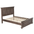 thumbnail image 2 of Llinc Store Traditional Pinewood Vintage Queen Bed Town And Country Style Platform Bed Frame with Headboard, Brown, 2 of 6