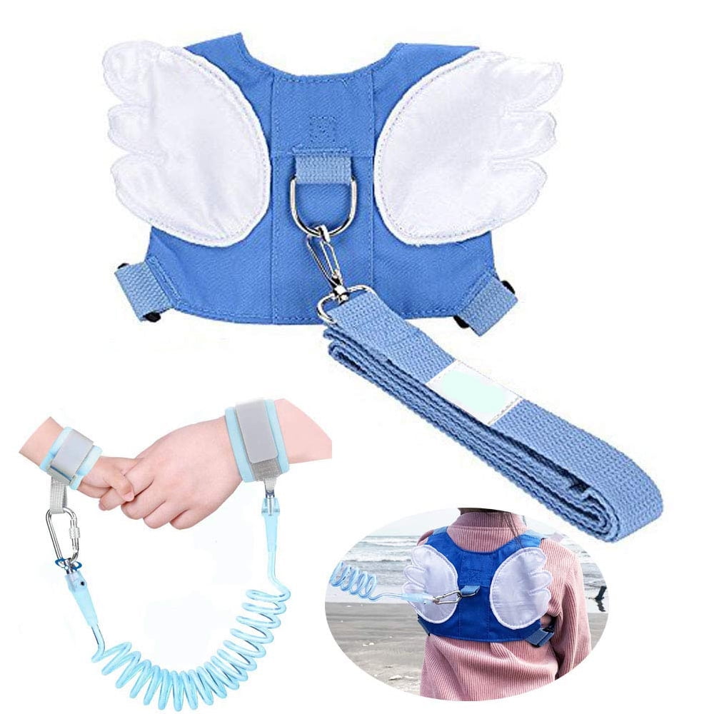Baby Kid Walking Safety Anti-Lost Belt Backpack Harness Leash Toddler Angel Wing 