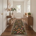thumbnail image 2 of KUETH 2'6''X10' Vintage Floral Runner Rug Machine Washable Rugs for Living Room, Non Slip Flat Pile Rug with Rubber Backing, Boho Rug for Entryway Hallway Kitchen and Corridor, 2 of 3