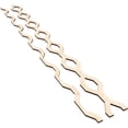 thumbnail image 6 of Ekena Millwork 47"H x 1/4"T Wabash Adjustable Wood Decorative Slat Wall Panel Kit, Birch (contains 23 Slats + 1 Straight Edge Starter Slat), 6 of 16