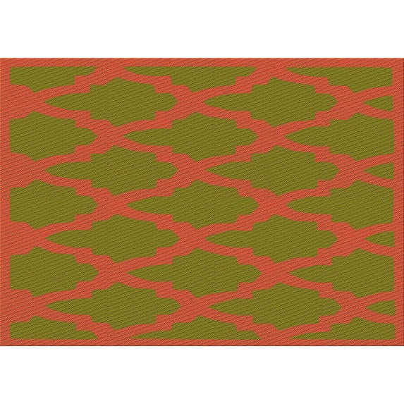 Ahgly Company Machine Washable Indoor Rectangle Transitional Dark Yellow Green Area Rugs, 3' x 5'