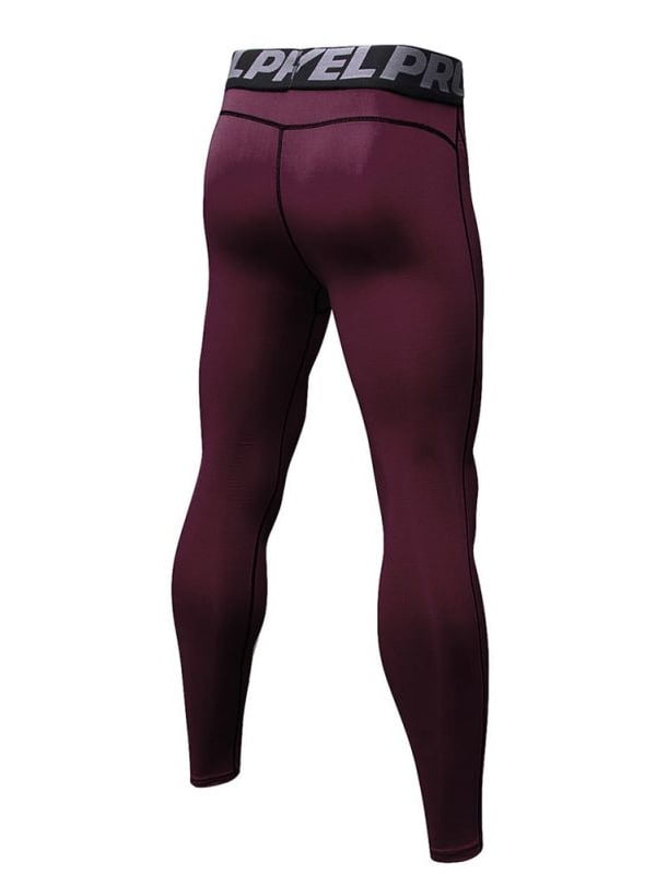 Brass and Miner Maroon Stripe Leggings