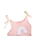 thumbnail image 6 of Bagilaanoe Newborn Baby Girl Rompers Sleeveless Tie-up Bodysuit 3M 6M 12M 18M 24M Infant Summer One Piece Jumpsuit, 6 of 8