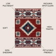 thumbnail image 2 of JONATHAN Y SOUTH WESTERN 5 x 8 Area Rug, Serape Medallion Southwestern - Red/Navy/Cream, SWC100A-5, 2 of 10