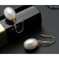 thumbnail image 2 of EOEMY Real 18K Natural Pearl Pendant Earrings Sets Au750 White Freshwater Pearl, 2 of 3