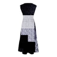 thumbnail image 4 of Fankiway Robe Longue Ample Sans Manches à Poches Col Rond Imprimé Robes d'Été pour Femmes Liquidation Robes pour Femmes Grande Taille Liquidation, 4 of 4