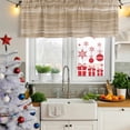 thumbnail image 5 of 2 Pack Valances for Window, Brown Short Curtains for Kitchen Bedroom Living Room, Vintage Modern Abstract Art Ombre Rod Pocket Small Window Treatment Valance Drapes 60 x 18 Inch, 5 of 8