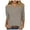 C41 Grey, variant on Gbsyewxs Shirts For Women Henley Neck 3/4 Sleeve Solid Color Soft Summer Womens T Shirt Grey