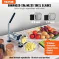 thumbnail image 2 of VEVOR French Fry Cutter, Potato Slicer with 1/2-Inch and 3/8-Inch Stainless Steel Blades, Manual Potato Cutter Chopper with Suction Cups, Great for Potato, French Fries, Cucumber, Vegetables, Carrot, 2 of 9