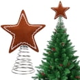 thumbnail image 6 of CIYISON Soft Felt Snowflake/Star Christmas Tree Toppers Ornament Holiday Decoration, 6 of 11