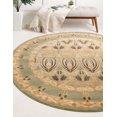 thumbnail image 3 of Rugs.com Chelsea Collection Rug – 8' Round Light Green Medium Rug Perfect For Kitchens, Dining Rooms, 3 of 8