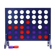Tailgating Pros Premium Giant Four in a Row with Carrying Case - Jumbo Oversized Outdoor Yard Game - Connect Multiple Pucks in a Row to Win - Many Puck Colors Available!