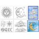 thumbnail image 1 of 4 minisellos transparentes de sol, luna y estrellas para álbumes de recortes, sellos de silicona con forma de nubes y estrellas brillantes., 1 of 7