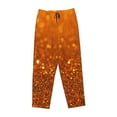 thumbnail image 4 of Disketp Golden Giltter Print Women'S Comfy Pajama Pants Casual Drawstring Palazzo Lounge Wide Leg Pants, 4 of 9