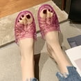 thumbnail image 2 of Wovix Slippers For Women Jelly Transparent Shoes Wedges Sandals Open Toe Durable Non- Beach Slippers Trendy Casual Daily Wear, 2 of 5