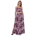 thumbnail image 1 of Bimba 2 Pcs Robe de Plage Sexy pour Femmes Imprimée Smockée Crop Top & Longue Jupe Ensemble, 1 of 7