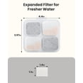 thumbnail image 4 of Juego de filtros oneisall para fuente de agua para perros PW07SAU de acero inoxidable de 10 l/2.64 galones, 4 of 6