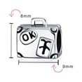 thumbnail image 3 of Bling Jewelry Womens Vacation Travel Suitcase Luggage Charm Bead Sterling Silver for Bracelet, 3 of 4