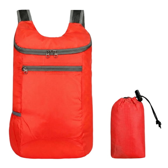 Boyscolos Hiking Backpack, Waterproof and Wear-resistant Lightweight Backpack Packable,Outdoor Travel Camping Daypack Foldable Red One Size