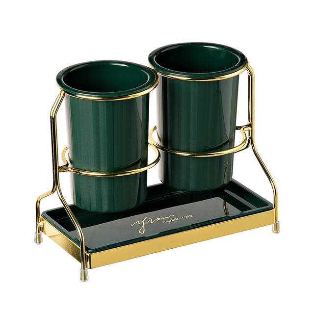 Soporte creativo para palillos, ligero, de lujo, para cocina, escritorio, hogar, almacenamiento de doble capa, palillos, vajilla, cuchillos y tenedores