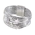 thumbnail image 3 of Pulsera rígida para niña, de aleación, , , ideal para fiestas y como accesorio versátil. Plata, 3 of 8