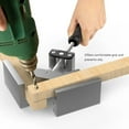thumbnail image 5 of Right Angle Clamp, [2 pcs] Single Handle 90° Aluminum Alloy Corner Clamp, Clamps for Woodworking Adjustable Swing Jaw, Woodworking Tools Photo Frame Vise Holder, Gifts for Men Dad, 5 of 5
