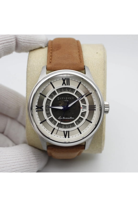 Earnshaw 43MM Steel Automatic Mens Watch ES-8209