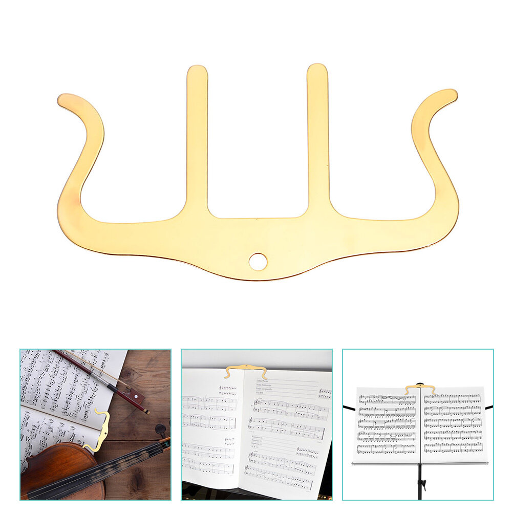 Metal Music Book Clip Portable Sheet Music Page Holder for Sheet Music