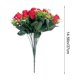 thumbnail image 3 of Ramo de rosas artificiales de seda en jarrón | Arreglo floral artificial para centros de mesa de bodas, decoración de mesas en el hogar, fiestas de oficina y decoración de comedores., 3 of 6