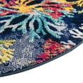thumbnail image 3 of Unique Loom Ariel Collection Area Rug - Cay (4' Round Multi/Black), 3 of 7