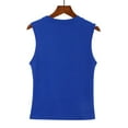 thumbnail image 5 of Tiqkatyck Tank Tops for Women Trendy Womens Turtleneck Sleeveless Shirt Solid Women's Blouse Slim Fit Short Sleeve Crew Neck Tight T Shirts Summer Tops for Women Blue XL, 5 of 9