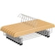 thumbnail image 1 of Perchas para pantalones SONGMICS de madera con clips ajustables, paquete de 8, 1 of 9