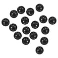 thumbnail image 1 of Unique Bargains Perles de Pêche Rondes en Plastique Souple 12mm Outil Noir 200 Pcs, 1 of 5