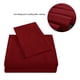 thumbnail image 4 of Juego de sábanas suaves, colcha con bolsillo profundo, juego de cama de alta calidad, color rojo, tamaño completo, 4 Uds., 4 of 8